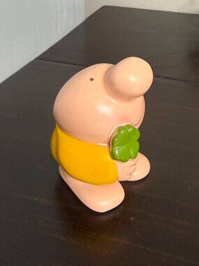 Vtg ZIGGY Shamrock St Patrick's Day Figurine -American Greetings Designer 80s